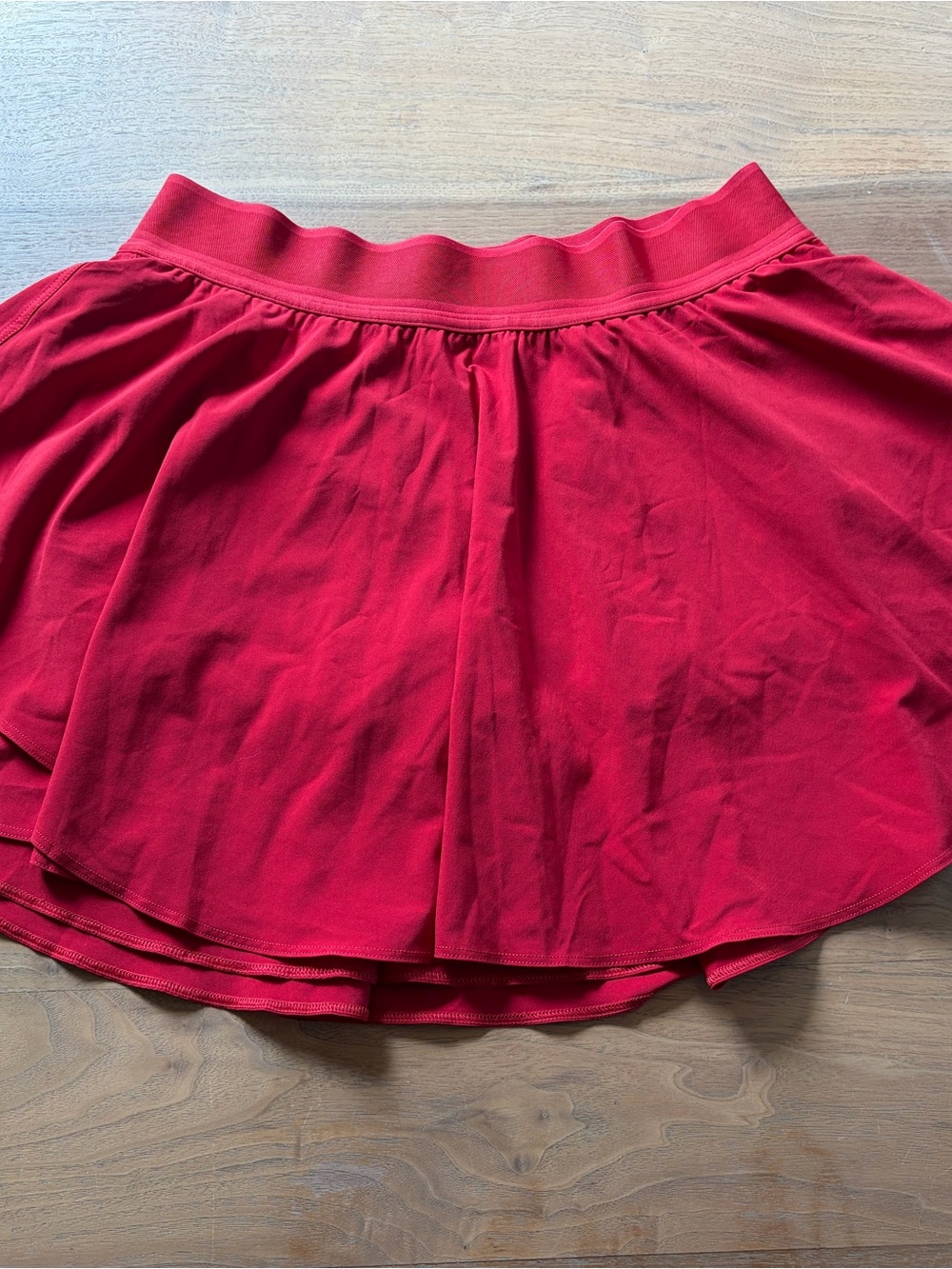 lululemon athletica Red Skater Skirt with Elastic Waistband